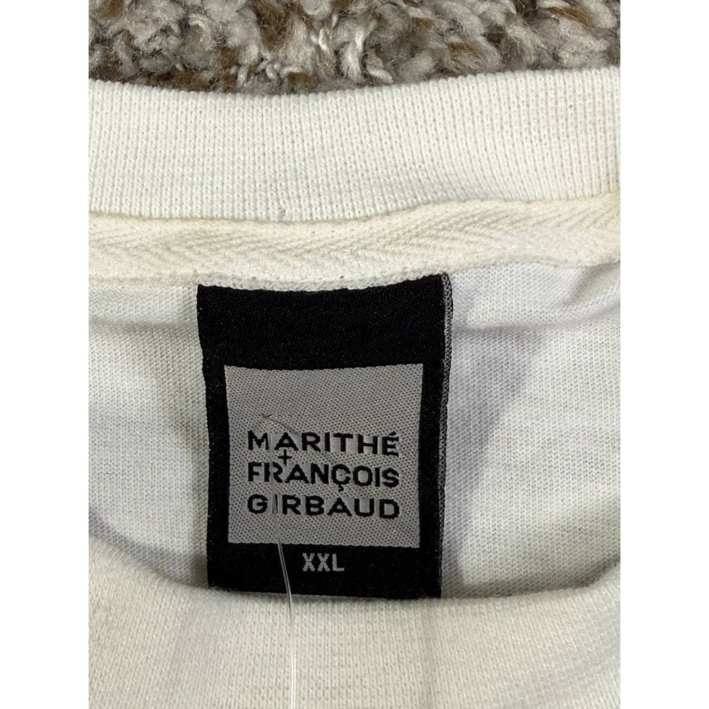 Vintage Y2K Marithé François Girbaud Metallic Logo T-Shirt Size 2XL Hip Hop - Picture 8 of 10
